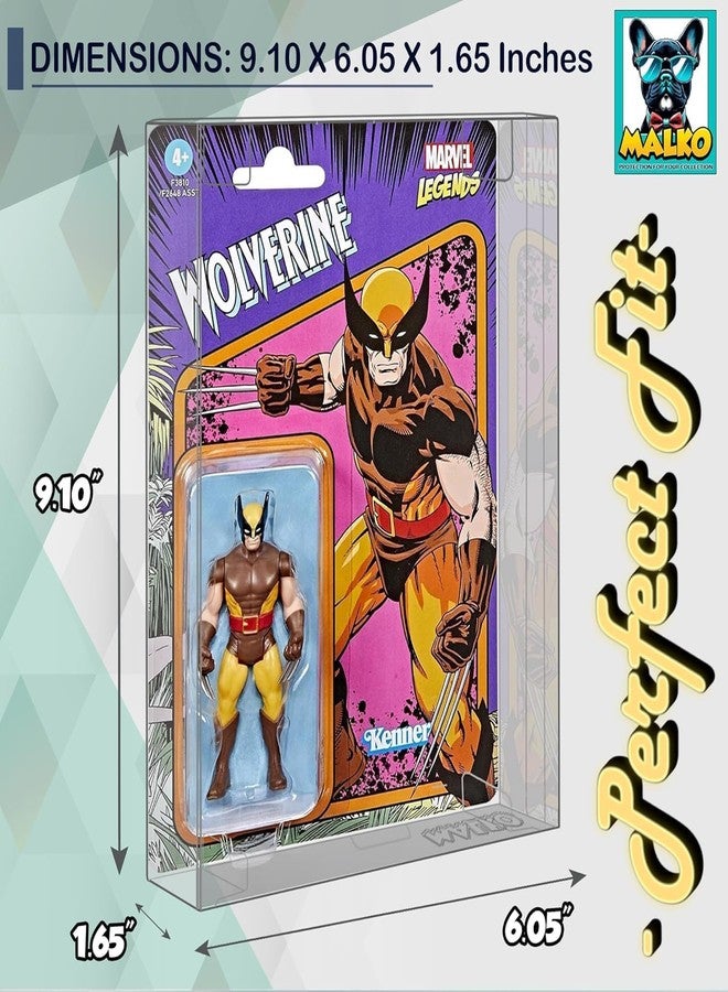 MALKO Protector Display Case for Carded 3.75 Inch Action Figures | Compatible with: Star Wars | Marvel | G.I Joe | 0.5 MM Thick Plastic (12 Pack) - Image 2